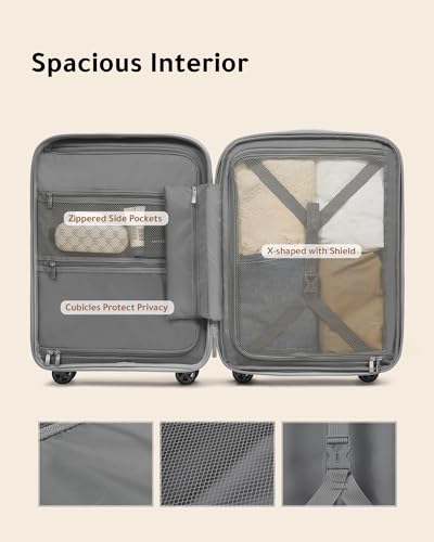 Luggex PFY_GWT1420 Carry On Luggage, Lightweight Suitcase 2 Piece thumb #4