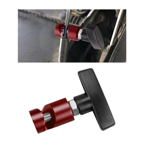 Car Lift Support Clamp, Hood Strut Clamp Spark Plug Caliper with Brass Core Protection 2-in-1 Tool, Car Hood Prop Rod Hood Stay Holder, Universal Auto Accessories for Car (Red)