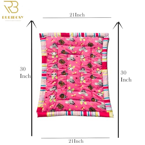 Image of Bedding Mattress for Cotton, Baby Sleeping Bed Set Godari Baby Cradle |Sleeping Mat |Multi Purpose Cushioned Bed |Baby Bed for 0 to 2 Years.