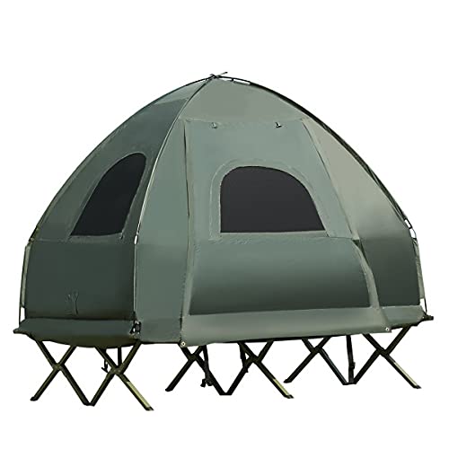 Carpa portátil para 2 personas con colchón inflable y bolsa