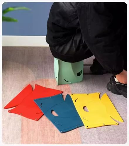 Pacote com 4 banquetas dobráveis portáteis para acampamento e caminhada com função de bolsa de mão –