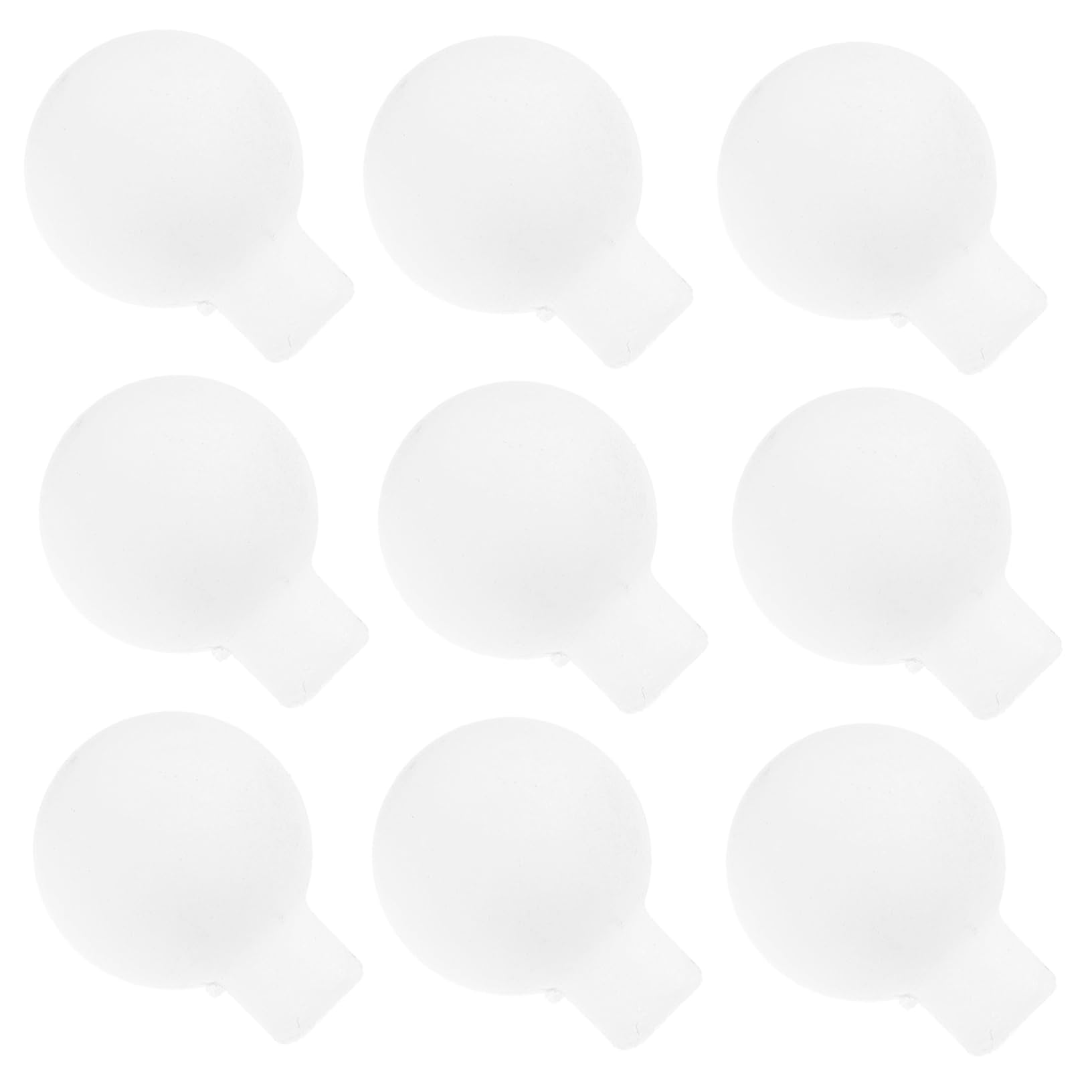FOYTOKI 100pcs Frosted Globe Ball Light Covers 1.9cm Abs Plastic Shades for LED String Lights and Fairy Rope Decorative and Easy to Install White for Outdoor Decoration
