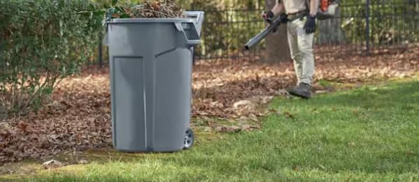 44 Gallon Gray Wheeled Trash Can (2-Pack) IK62772