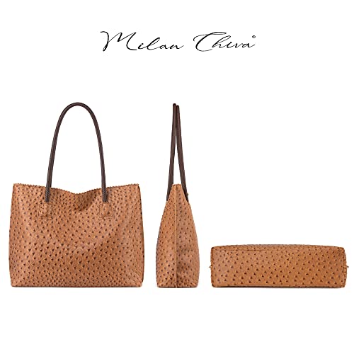 Milan Chiva Tote Bag para mujer con cierre y cuero vegano miniatura 6