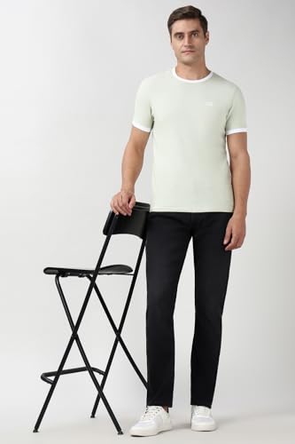Image of Peter England Men's Regular Fit Denim Jeans for Daily Casual Wear