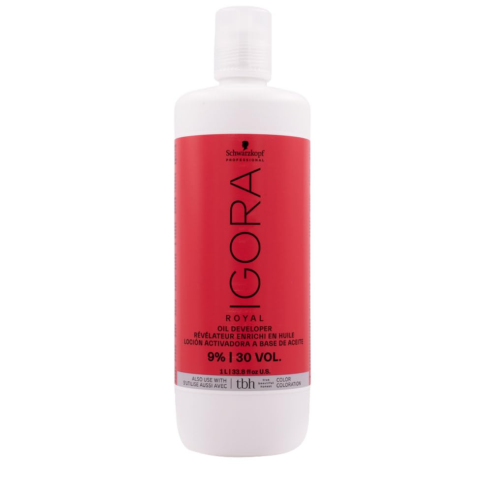 Schwarzkopf Igora Royal Oil Developer 1000ml 9% / 30 VOL, Red, 1 l (Pack of 1)