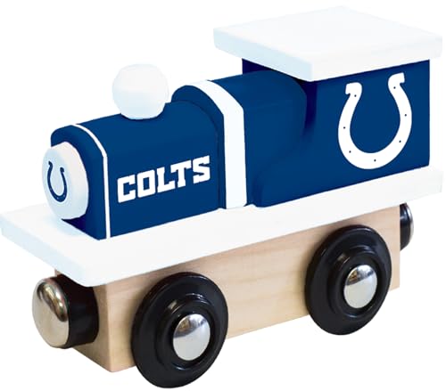 Image of MasterPieces Wood Train Engine - NFL Indianapolis Colts, Officially Licensed Toy