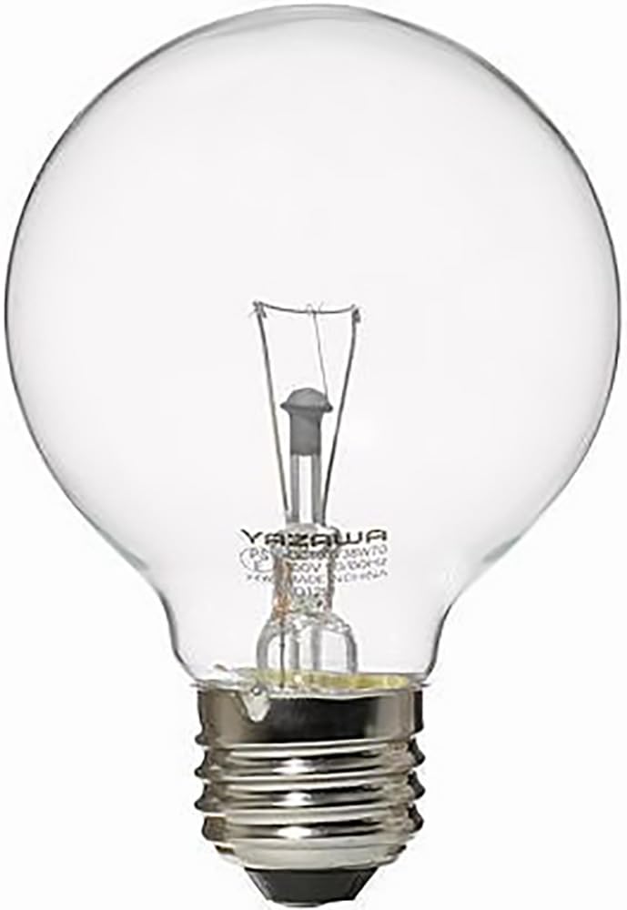 Amazon | ヤザワコーポレーション ボール電球 60W形 径70mm