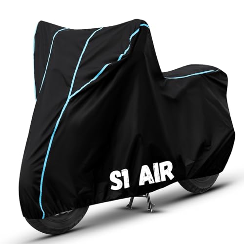 Image of Bike Cover for S1 Air 100% Waterproof, Dustproof & Scratch Resistant| Fully Bottom Elastic UV Resistant Heavy Duty Body Cover | All Weather Outdoor Use