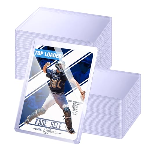 32ct Topload for Cards, JIQEZNL 35pt Hard Card Sleeves, 3