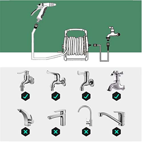 Release Draagbare Tuin 20-40 m Waterslang Reel Stand Waterleiding Opbergrek Wall Mount Winkelwagen Houder Uitsluiten Kronkelende waterpijp Beugel - Image 6