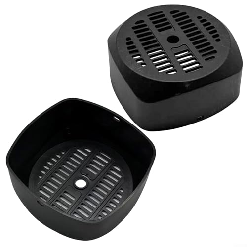 CashMuch Cubierta protectora para ventilador de motor ABS para bomba de refuerzo totalmente automática, 116 x 115 x 55 mm, color negro