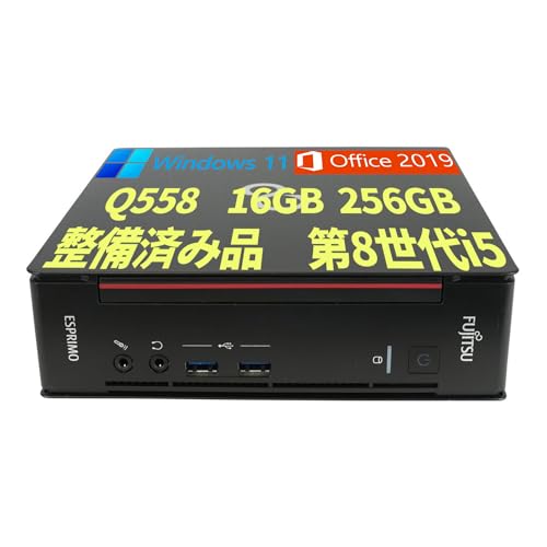 整備済！富士通スリムタイプ 6世代 Corei5　メモリ8G SSD480G Amazon.co.jp: 【整備済み品】ミニパソコン 小型 FUJITSU Q558