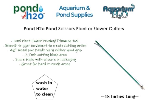 PondXpert 1.8m Telescopic Pond Net Pole, 5' Handle/Pole Water Garden Koi Fish Pond System