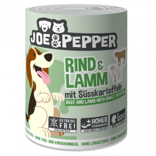 Produktbild von Joe & Pepper Dog Rind & Lamm mit Süßkartoffeln - 6 x 400 g