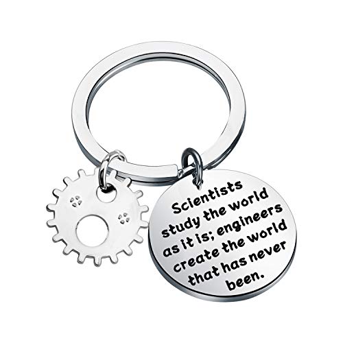 bobauna Engineer Keychain Engineers Creat The World That Have Never Been Gift For Engineering Student Mechanical Engineer (engineers creat keychain)
