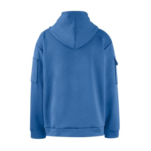 Ymosrh Men's Casual Hoodies, Long Sleeve Cargo Tactical Hooded Sweatshirts Outdoor Hiking Hoodie Pullover, S-3XL2