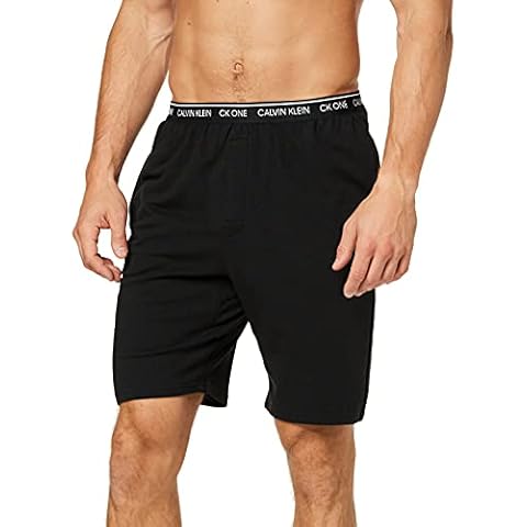 Calvin Klein Herren Shorts Sleep Short mit Stretch, Schwarz (Black), L Cover