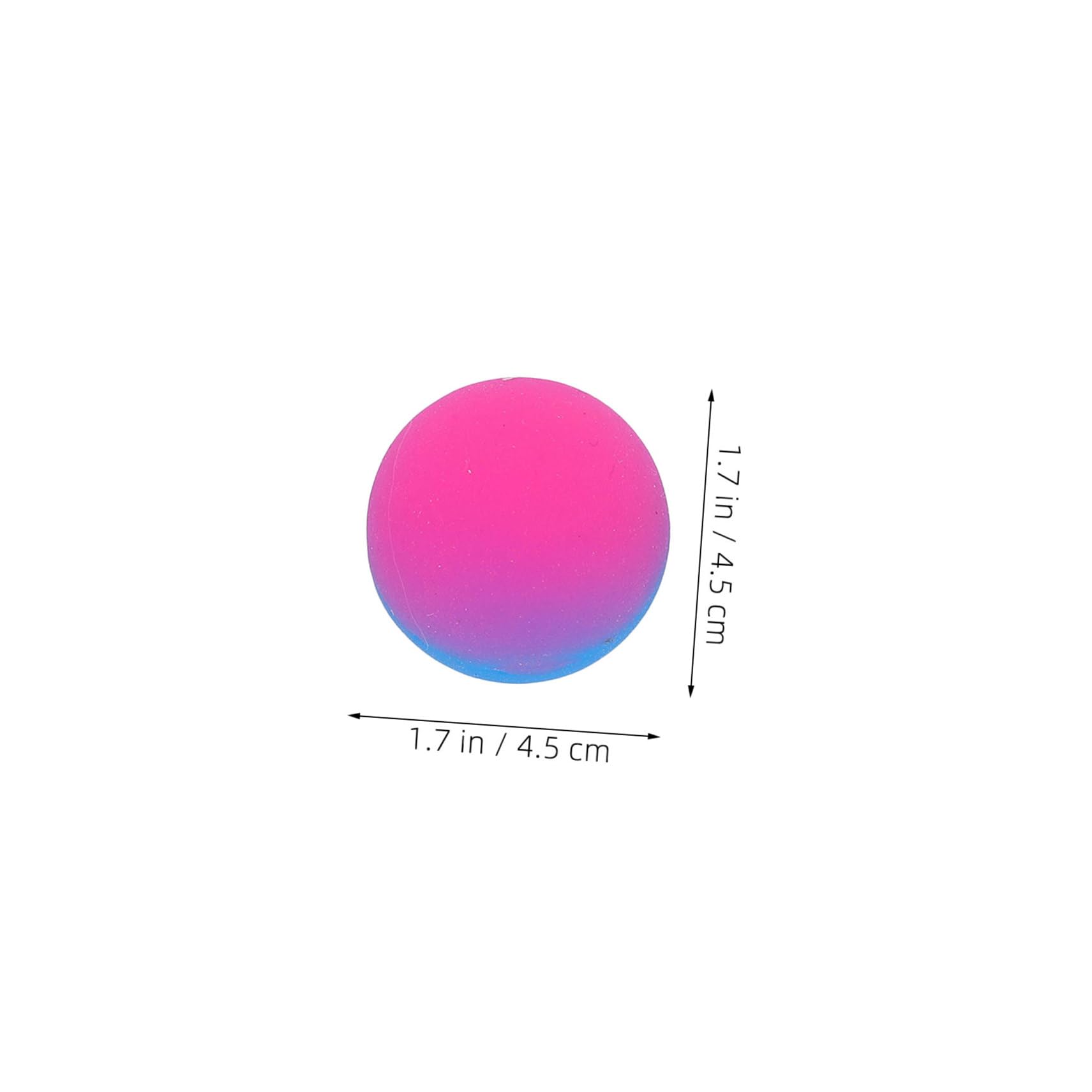 Abaodam 18 Palline Rimbalzanti per Bambini da 45mm in Gomma a Due Toni con Design Antiscivolo, Come Premi per Carnevale e Feste di Compleanno Colore Casuale
