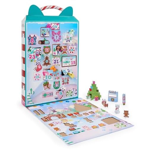 LA CASA DE MUÑECAS DE GABBY - CALENDARIO ADVIENTO 2023 - 24 Juguetes Sorpresa con Figuras, Pegatinas y Accesorios para la Casa de Muñecas de Gabby - 6067835 - Juguetes Niños 3 Años +