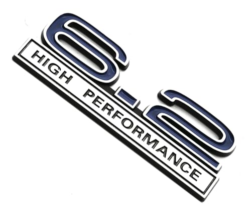 Image of 2pcs 6.2 Liter High Performance Engine Emblems Badge 3D Decals Stickers Cars Trucks (Chrome Blue)