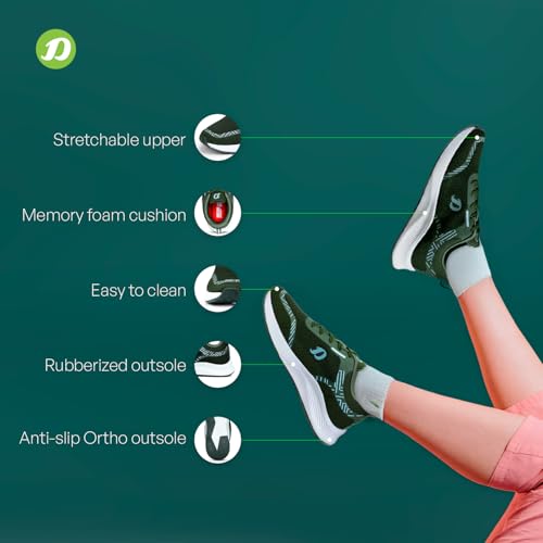 Image of DOCTOR EXTRA SOFT Mens Running Shoe with Memory Foam Insole & Ultrasoft Outsole|Sports,Gym,Training,Walking,Jogging,Casual,Athletics|Lightweight|Comfortable|Slipon Sneaker Lace-Up Gents Boys D-2010