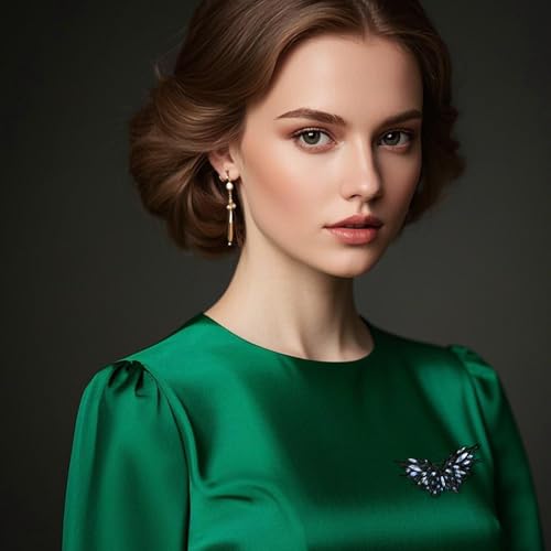 Image of Rhinestone /Enamel Animals Brooch and Pin for Women Elegant Animals Brooches Dress Accessories Birthday Gifts for Mom Wife