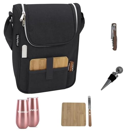Insulated Wine Tote Bag for Travel