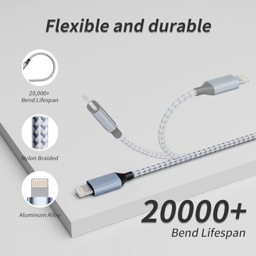 Image of IDISON Multi Charging Cable(3Pack 4FT), 3 in 1 Charging Cable Nylon Braided Multiple USB Cable Universal Charging Cord with Type-C, Micro USB and IP Port for Cell Phones and More
