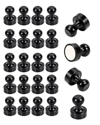 Yotlein Lot de 24 Aimant Puissant, Temporaryt Aimant, Aimants à Maintien Puissant, Mini Aim-Ant pour réfrigérateur, Mini Aim-Ants pour Tableau Blanc, Maison, Bureau, 12 x 16 mm