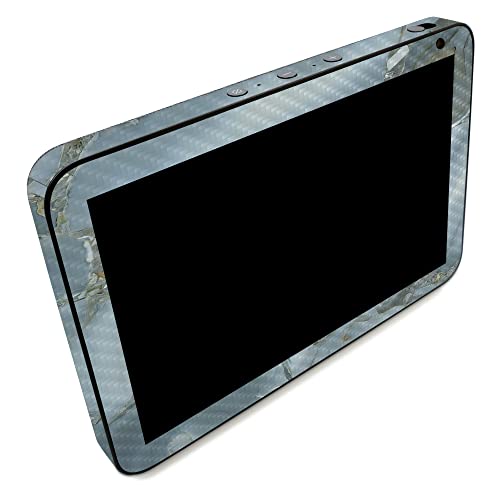 Image of MightySkins Carbon Fiber Skin Compatible with Amazon Echo Show 8 (Gen 2) - Crystal Rock | Protective, Durable Textured Carbon Fiber Finish | Easy to Apply | Made in The USA