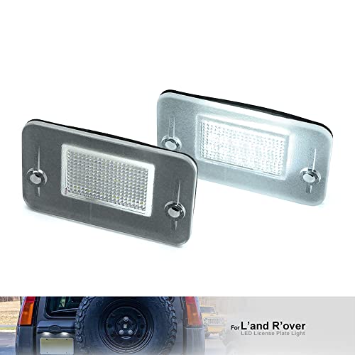 Lot de 2 lampes LED pour plaque d'immatriculation Land Rov.er Discovery 1/2 1994–2004 pour Land Ro/ver Discovery TD5