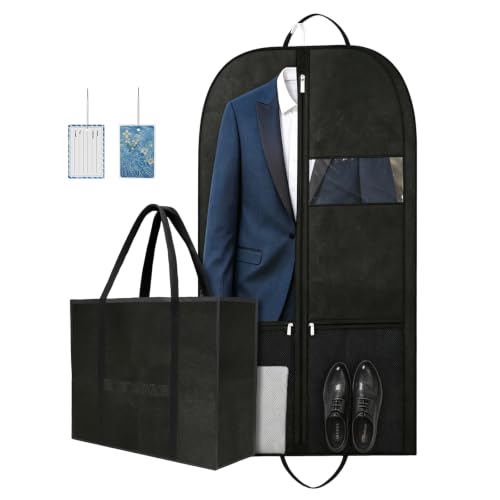 Kleidersack Anzug Herren 109x60cm für Berufspendler bietet robuste Aufbewahrung für Business-Jacken und Anzüge reduziert Faltenbildung unterwegs und schützt Materialien vor Staub