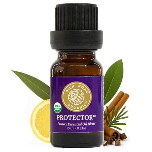 Organic Protector Essential Oil Immunity Blend (Based on Thieves Oil Legend), 100% Pure, USDA Certified - Stay On Guard - 10 ml