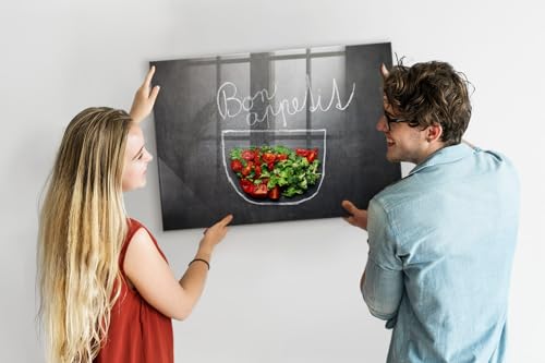 Tableau magnétique verre 100x70cm effaçable à sec - 4