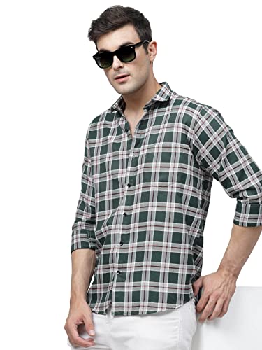 Image of ELYYORK Men's Checkered Regular Fit Shirt