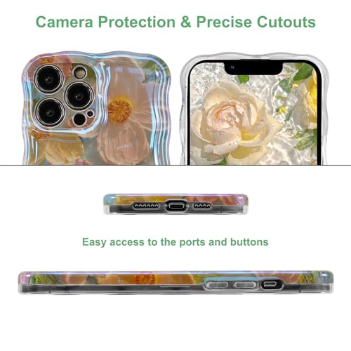 Jusy CD10U9 Oil Painting Flower Compatible With Iphone 11 Pro Max Case thumb #2
