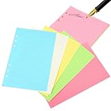 Utilisation polyvalente : ces feuilles mobiles a5 peuvent servir de carnet, d’agenda ou d’album pour prendre des notes importantes et tenir une comptabilité. multifonctionnelles et pratiques, elles peuvent également être utilisées comme recharges pour classeurs ou carnets à feuilles mobiles