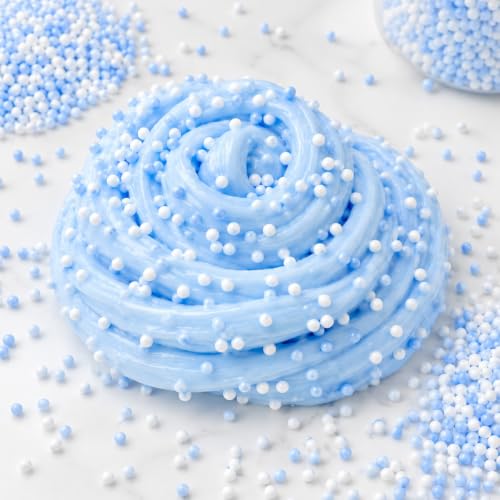 Image of Wanna Party Blue Foam Balls Pack, Pastel Mini Foam Beads for Pinata Fillers, Goodie Bag Fillers, Slime Making, Art & Craft Projects, Gift Packing and Party Activities