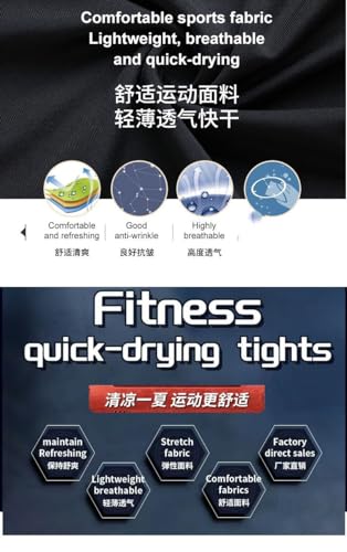 BaronHong 1/2 Single Arm Long Sleeve Compression Shirts Men,Athletic Base Layer Workout Basketball4