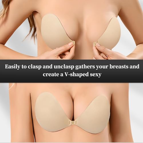 Adhesive Push Up 2 Pairs, Invisible Lifting Bra, Reusable Strapless Stick On Bra4