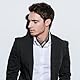 GoGou Seidenschal Herren Seiden Halstuch Herren Weicher Bandana Kopftuch Mode Geschenke für Männer Casual Formal Business,Blau