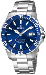 Festina Herren Analog Quarz Uhr mit Edelstahl Armband F20531/3