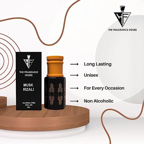 TFH The Fragrance House Musk Rizali Luxury For Unisex, 100% Alcohol Free Long Lasting Liquid Attar, 6ml