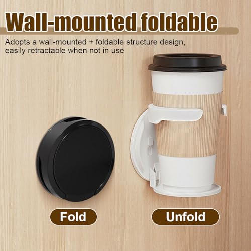 Portavasos de pared plegable adhesivo para carro miniatura 2