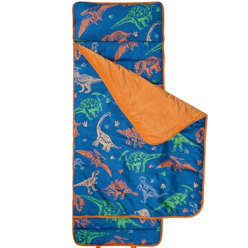 Toddler Nap Mat, Extra Soft Rolled Slumber Bags for Boys Girls, Kids Napping Mats with Pillow and Blanket for Daycare, Travel, Camping