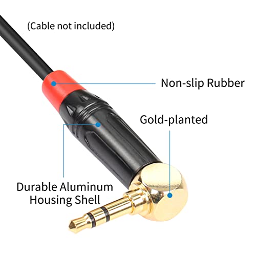 Conectores de audio Jack 3.5mm TRS 2 piezas 90° miniatura 2