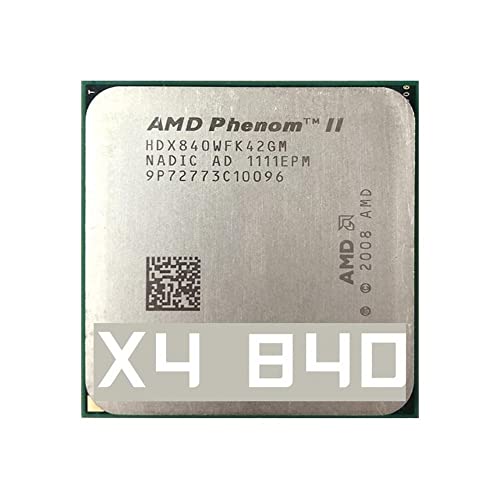 Processeur AMD Phenom II X4 840 utilisé processeur de Bureau 4 cœurs 4 Fils 3.2 GHz 2M 95W Socket AM2 + Socket AM3