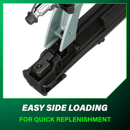 Metabo HPT Pin Nailer, Pro-Preferred Pneumatic Power Nailers for Cabinets, Trim, and Crafting, Makes Invisible Holes, Lightweight 2.0 lbs Tool, 23 Gauge, 5/8" to 1-3/8" Headless Micro Pins, NP35A