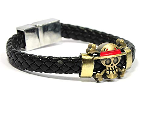 CoolChange Pulsera con Logo de Jolly Rogers de la tripulación de Piratas Sombreros de Paja